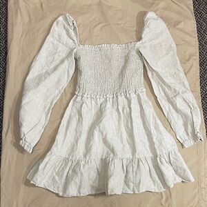 Wilfred Cream Smocked Detail Top
